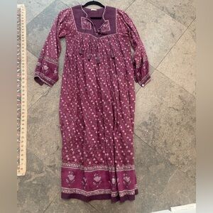 Bohemian Purple Maxi Dress